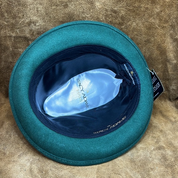 Stacy Adams Emerald Green Felt Hat - Picture 6 of 8